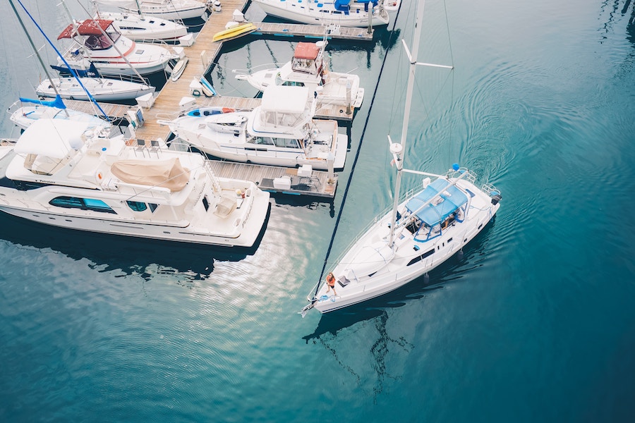 Boats docked