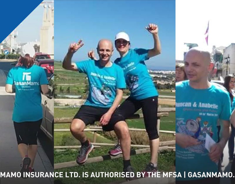 Helping to Collect Funds for Puttinu Cares Foundation Marathon