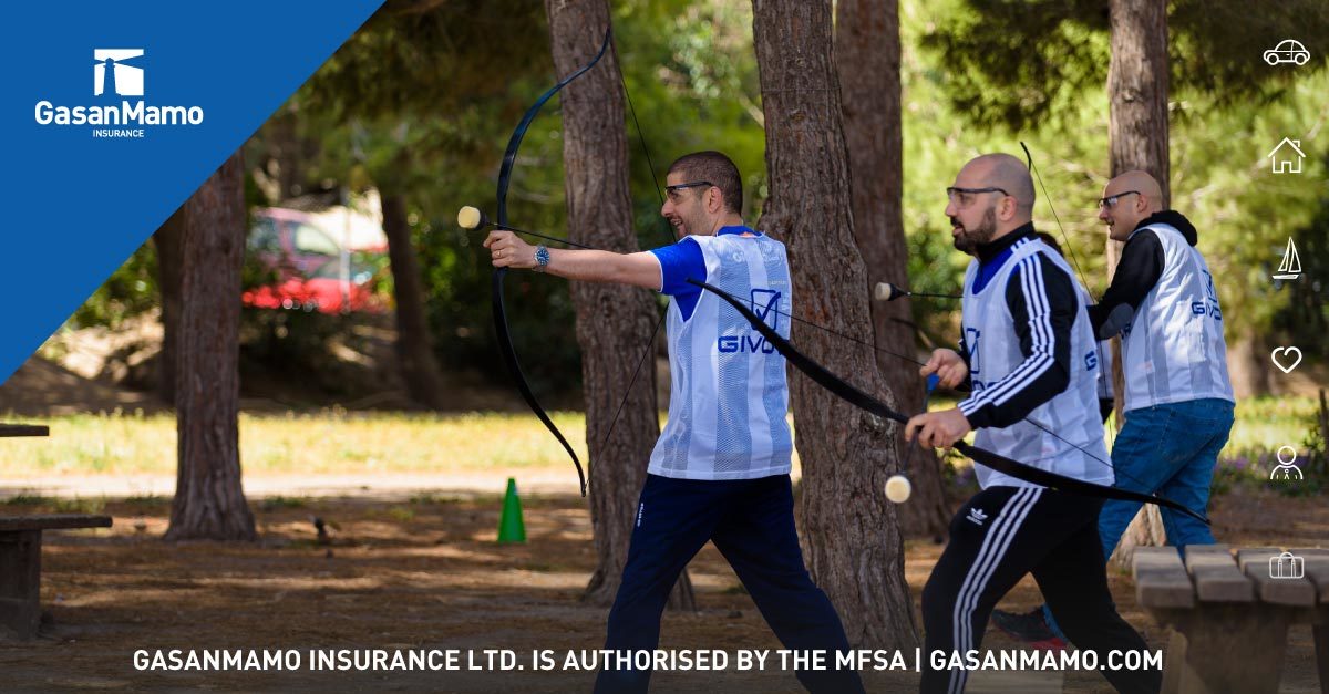 archery in the woods, Team Building Event