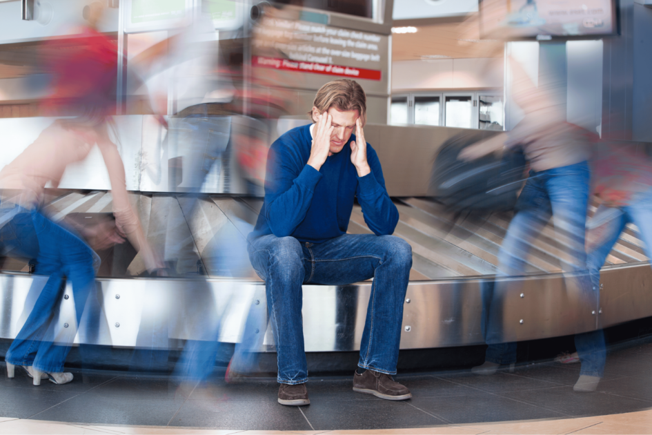 man at airport lost luggage, Does Travel Insurance Cover Lost Items?